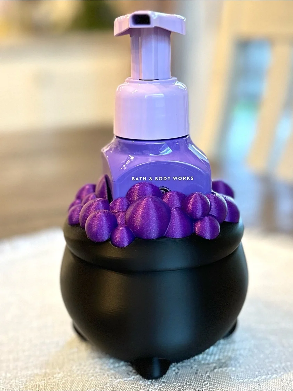 Halloween Bubbling Cauldron Soap Holder for Bath & Body Works Soap Bottles